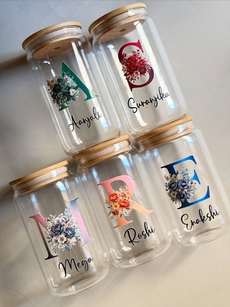 Custom Name / Design Glass Cup with Straw – Made Just for You